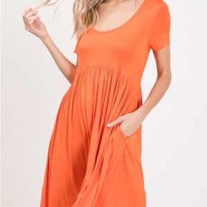 Orange muse dress